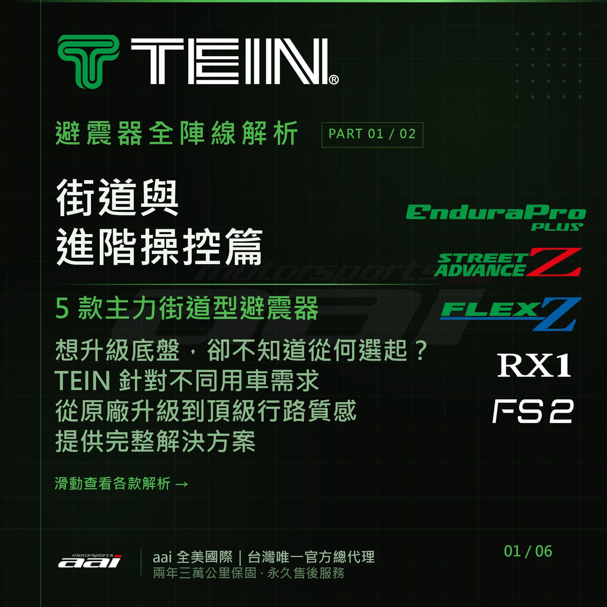 TEIN｜避震器全陣線解析 (上)：街道與進階操控篇