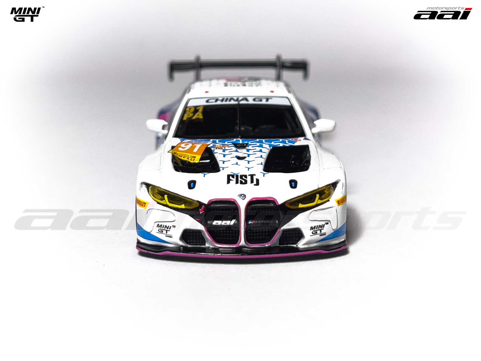 MINI GT 1108 BMW M4 GT3 #91 2025 China GT FIST Team AAI 1:64 模型