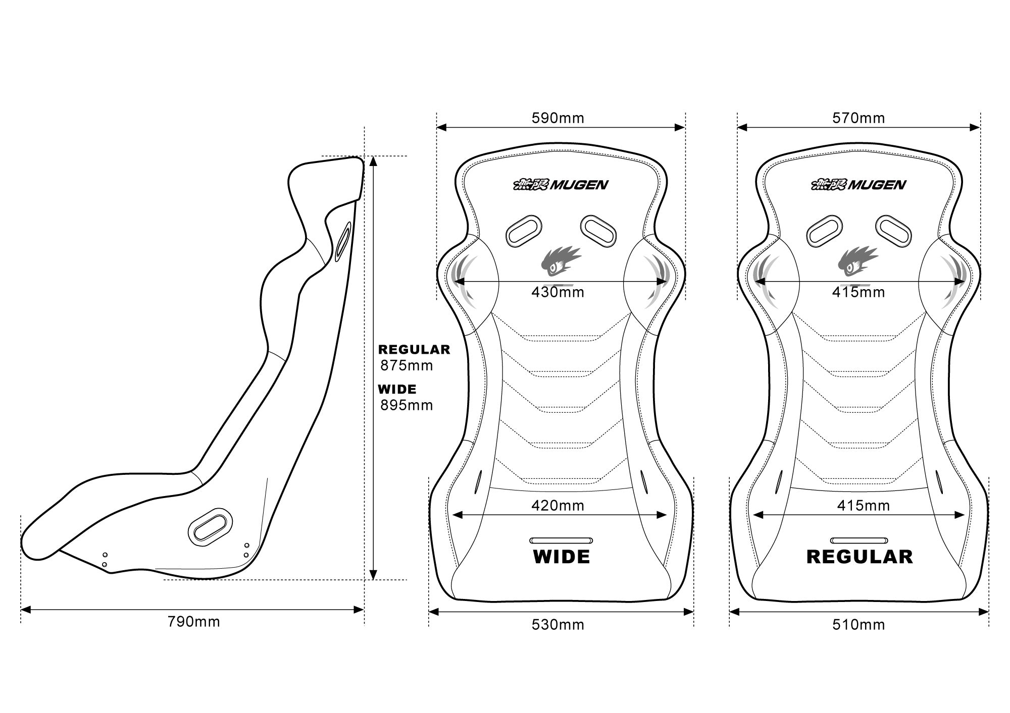 MUGEN - MX-A 軽量レーシングバケットシート – AAI Motorsports